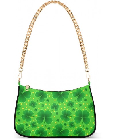 Green Dinosaur Tote Bag Purse Hobo Formal Bag Women's Cute Handbags Cute Shoulder Bag St. Patrics Clover Green $12.90 Shoulde...