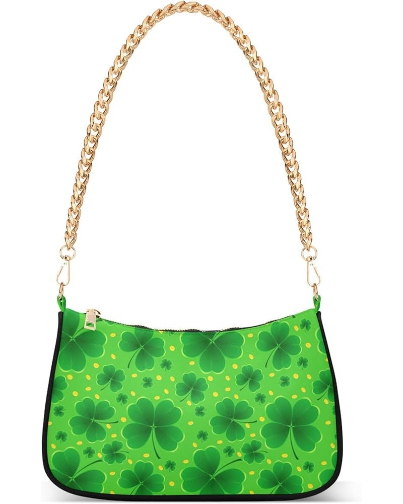 Green Dinosaur Tote Bag Purse Hobo Formal Bag Women's Cute Handbags Cute Shoulder Bag St. Patrics Clover Green $12.90 Shoulde...