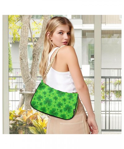 Green Dinosaur Tote Bag Purse Hobo Formal Bag Women's Cute Handbags Cute Shoulder Bag St. Patrics Clover Green $12.90 Shoulde...