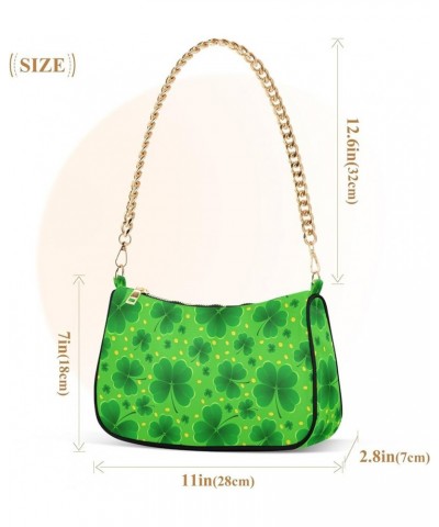 Green Dinosaur Tote Bag Purse Hobo Formal Bag Women's Cute Handbags Cute Shoulder Bag St. Patrics Clover Green $12.90 Shoulde...