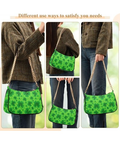 Green Dinosaur Tote Bag Purse Hobo Formal Bag Women's Cute Handbags Cute Shoulder Bag St. Patrics Clover Green $12.90 Shoulde...