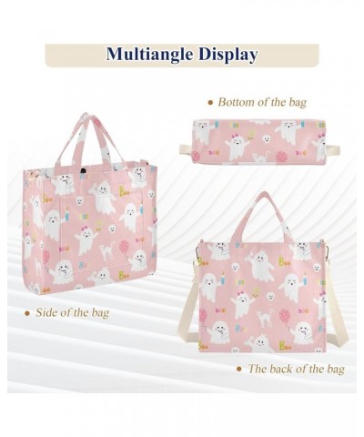 Watercolor Floral Pink Flamingo Corduroy Tote Handbag Tote Bag Travel Aesthetic Purse Large Purse Satchels Halloween Cute Pin...