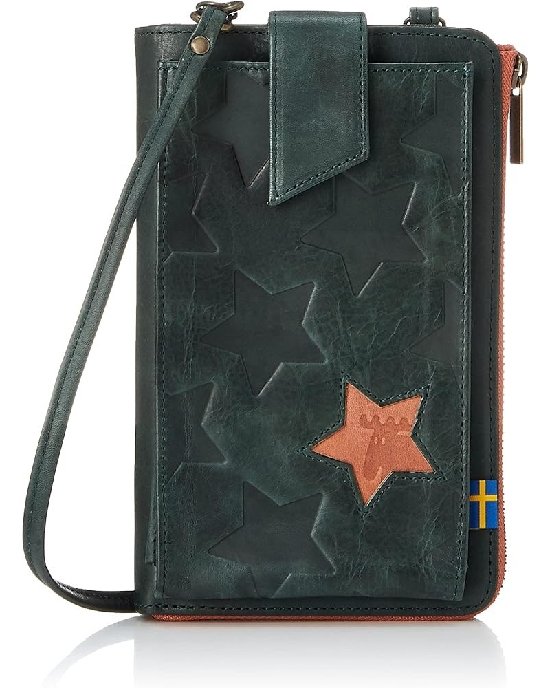 Moz No.86153 star Neck Wallet Women's Multi-Case with Strap, Gray x Yellow Green X Orange $54.51 Wallets