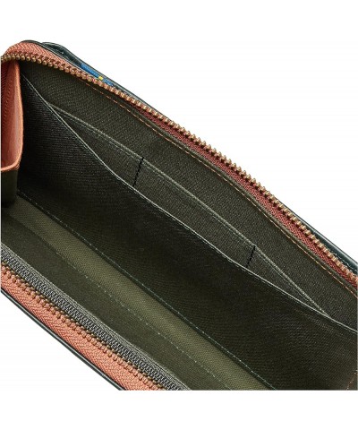 Moz No.86153 star Neck Wallet Women's Multi-Case with Strap, Gray x Yellow Green X Orange $54.51 Wallets