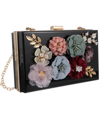 2 Pcs Handbag Wedding Purse for Bridal Womens Wallet Women Shoulder Bag Flower Wedding Bag Metal Wallet Black $15.02 Evening ...