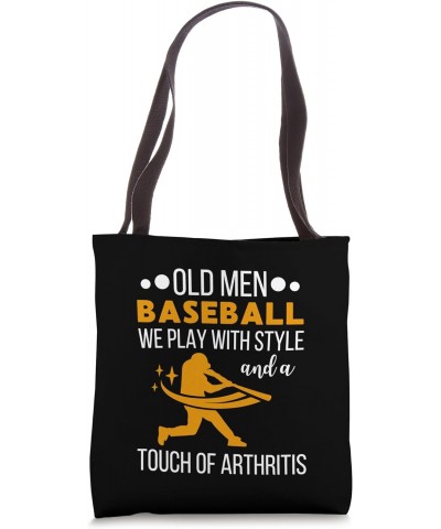 Baseball Players Old Men Baseball Team Baseball Tote Bag $10.06 Totes