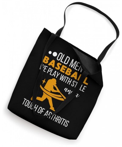 Baseball Players Old Men Baseball Team Baseball Tote Bag $10.06 Totes