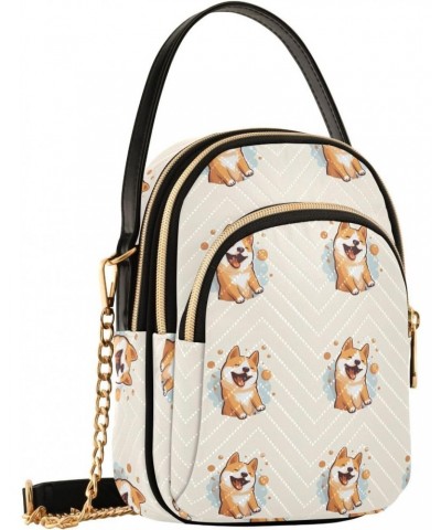 Kawaii Shiba Dog Small Crossbody Bags for Women Cell Phone Shoulder Purse Handbags Wallet 21217424 $12.04 Crossbody Bags