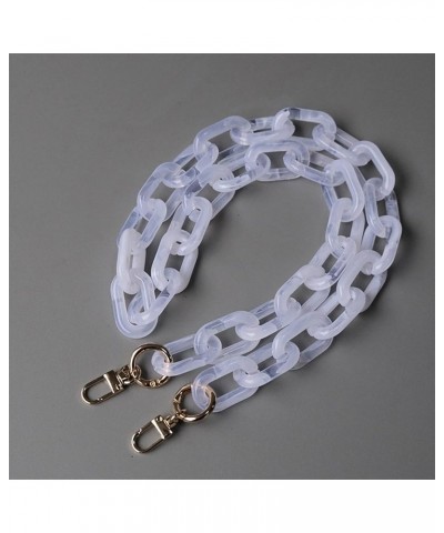 Fashion Woman Handbag Accessory Chain Detachable Replacement White Transparent Strap Women Shoulder DIY Resin Bag Cute Chain ...