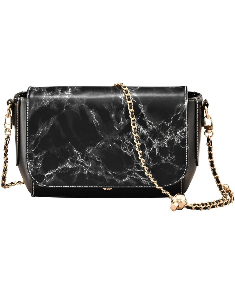 Marble Texture Crossbody bags for Women Small Crossbody Purses with Metal Chain Wallet Purse Shoulder Bag for Women Multicolo...