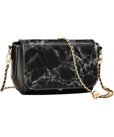 Marble Texture Crossbody bags for Women Small Crossbody Purses with Metal Chain Wallet Purse Shoulder Bag for Women Multicolo...