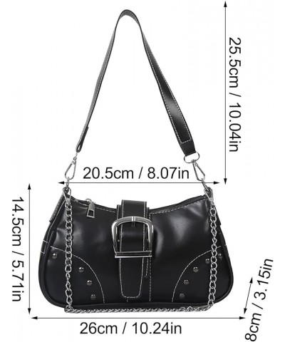 Women Armpit Bag For Lady Cool Bag With Chain Ornament Business Casual Bag for Women Bw1 $10.43 Shoulder Bags