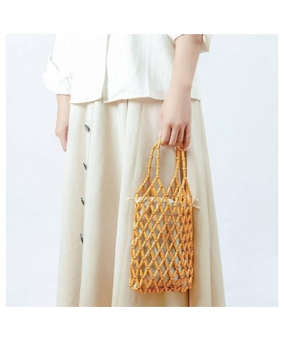 Cross-Border Handmade Bag DIY Hand-Woven Bag Finished Hollow-Out hot Internet Celebrity Beaded Bag Kafeise 15*4*25CM $11.13 C...