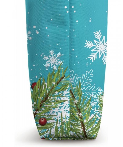 Cute Mistletoe And Snowflake Design For Christmas Tote Bag $13.90 Totes