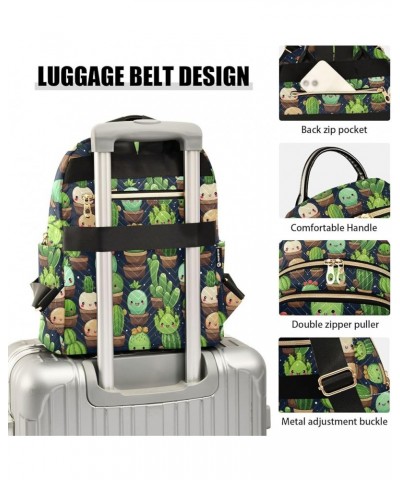 Cute Green Cactus Fashion Backpack Purse for Women, Casual Daypacks, Ladies Gift for Traveling Hiking Multicolor Medium $16.1...