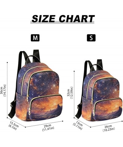 Sparkling Stars Fashion Travel Backpack for Women Multi Pockets Lightweight Purse for Women-M Multicolor Small $16.10 Backpacks