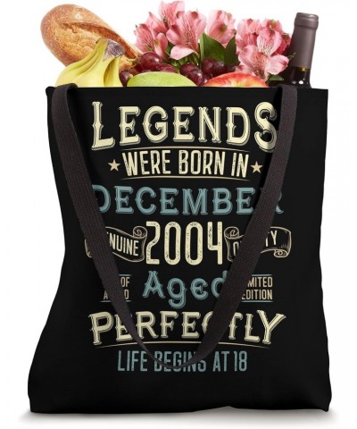 Vintage December 2004 18Th Birthday 18 Year Old Men Women Tote Bag $12.80 Totes