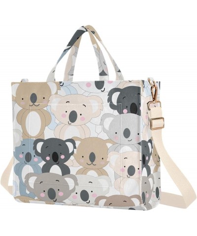 Koala Bear Cartoon Background Women's Tote Handbags Top Handle Satchel Shoulder Bag Crossbody Bag M $15.51 Totes