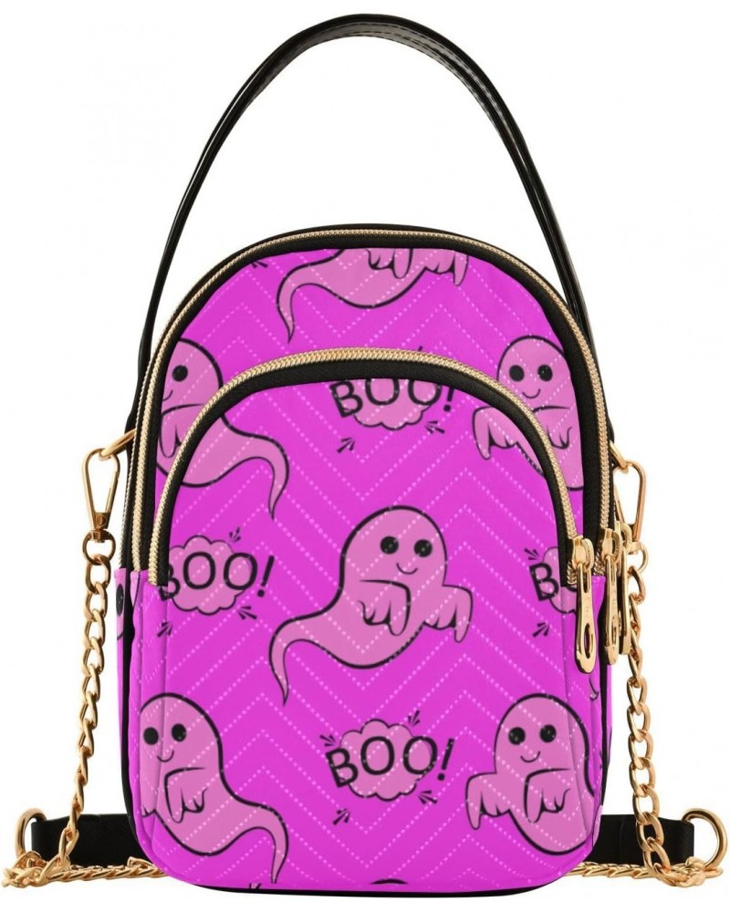 Halloween Boo Ghosts Crossbody Bags for Women Travel Crossbody Bags Shoulder Bag with Chain Strap for Travel Daily Use $14.29...