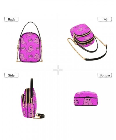 Halloween Boo Ghosts Crossbody Bags for Women Travel Crossbody Bags Shoulder Bag with Chain Strap for Travel Daily Use $14.29...