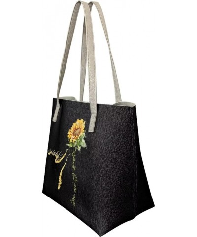 Large Purse with Compartments Womens Tote Purse Ladies Handbags for Work Sunflower Cat $18.86 Handbags