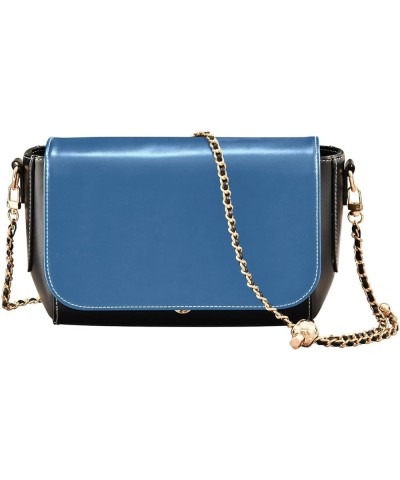 Sage Side Crossbody Purse, PU Leather, Crossbody Flap Shoulder Bag, Travel Crossbody Women Lapis Lazuli $23.99 Crossbody Bags