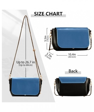 Sage Side Crossbody Purse, PU Leather, Crossbody Flap Shoulder Bag, Travel Crossbody Women Lapis Lazuli $23.99 Crossbody Bags