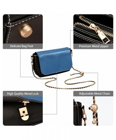 Sage Side Crossbody Purse, PU Leather, Crossbody Flap Shoulder Bag, Travel Crossbody Women Lapis Lazuli $23.99 Crossbody Bags