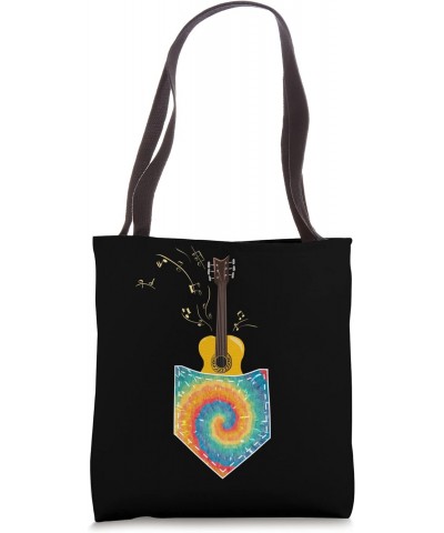 Cinco De Mayo Guitar in Pocket Rainbow Tie Dye Mexican Tote Bag $11.15 Totes