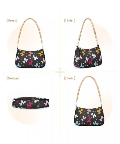 Cute Dog Balloon Retro Classic Shoulder HandBag with Zipper Closure for Women $14.70 Shoulder Bags