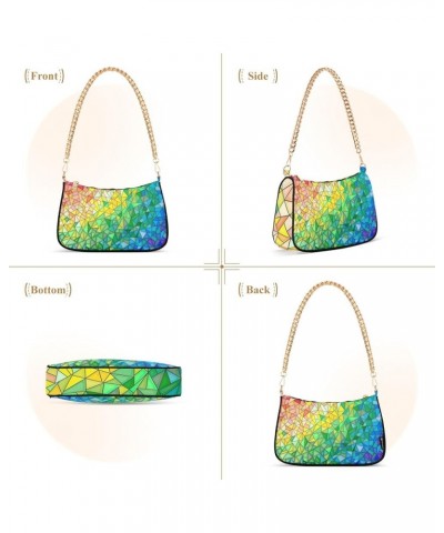 Beautiful Boho Style Small Bag Womens Purses Women's Clutch Handbags Abstract Glass Pattern $11.72 Clutches