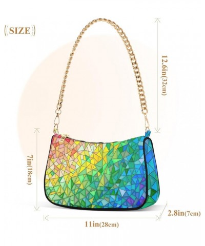 Beautiful Boho Style Small Bag Womens Purses Women's Clutch Handbags Abstract Glass Pattern $11.72 Clutches