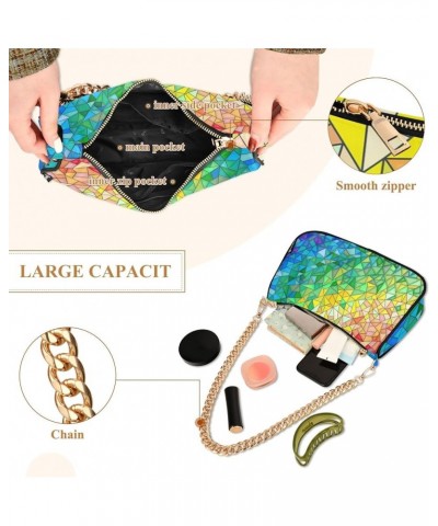 Beautiful Boho Style Small Bag Womens Purses Women's Clutch Handbags Abstract Glass Pattern $11.72 Clutches