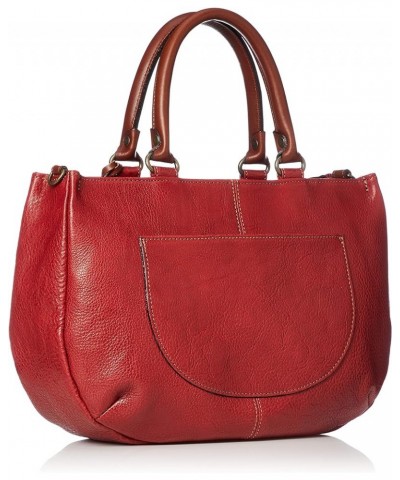 Leather Shoulder Bag Red $84.03 Handbags