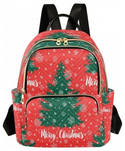 Fashion Backpack Mini Backpack Purse Casual Daily Backpack Christmas Tree Snowflakes for Travel for College Work Small $15.96...