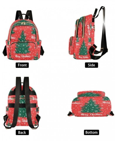 Fashion Backpack Mini Backpack Purse Casual Daily Backpack Christmas Tree Snowflakes for Travel for College Work Small $15.96...