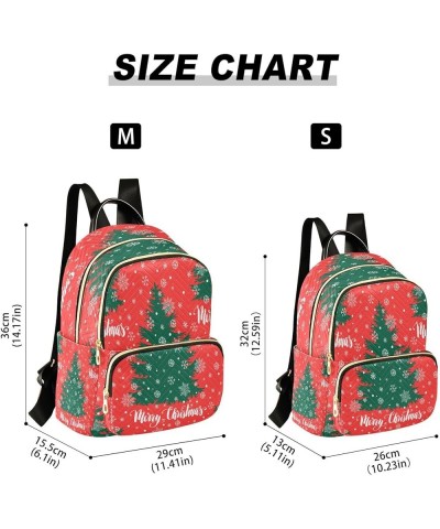 Fashion Backpack Mini Backpack Purse Casual Daily Backpack Christmas Tree Snowflakes for Travel for College Work Small $15.96...