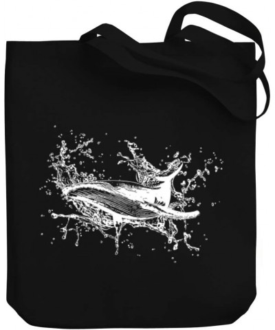 Whale sketch Canvas Tote Bag 10.5" x 16" x 4 $20.00 Totes