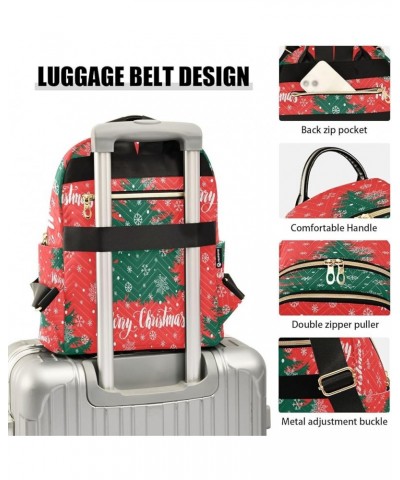 Fashion Backpack Mini Backpack Purse Casual Daily Backpack Christmas Tree Snowflakes for Travel for College Work Small $15.96...