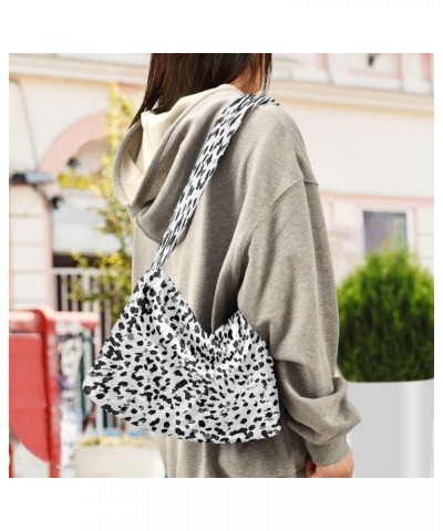 Cute Cartoon Dinosaur Women Designers Hobo Bags, Furry Tote Shoulder Purse Bag Print Abstract Animal Skin $8.40 Totes