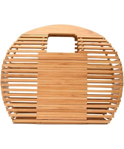 Handle Summer Evening Clutch Bag Purses Handbag Luxury Shoulder Weave Bamboo Summer Vacation Beach Bag K $21.87 Evening Bags