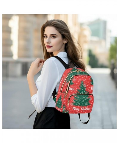 Fashion Backpack Mini Backpack Purse Casual Daily Backpack Christmas Tree Snowflakes for Travel for College Work Small $15.96...