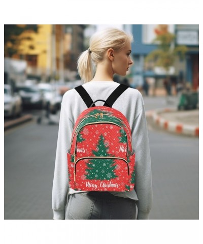 Fashion Backpack Mini Backpack Purse Casual Daily Backpack Christmas Tree Snowflakes for Travel for College Work Small $15.96...