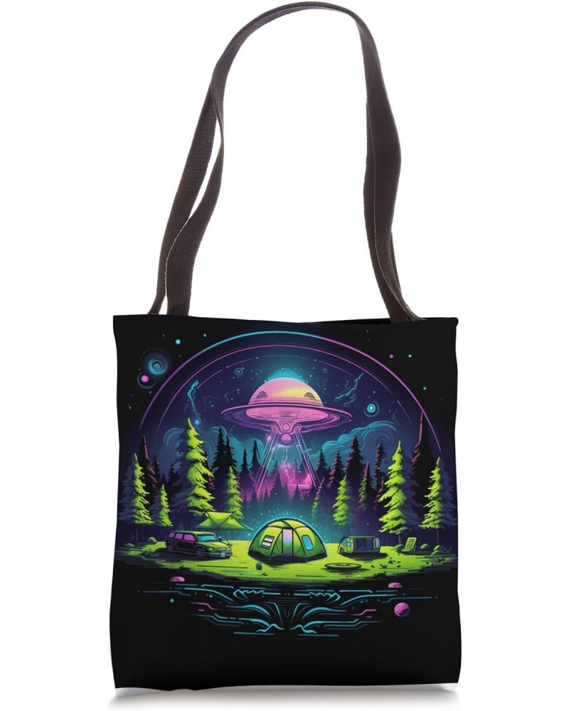 Camping UFO Gear Alien Abduction Tote Bag $9.71 Totes