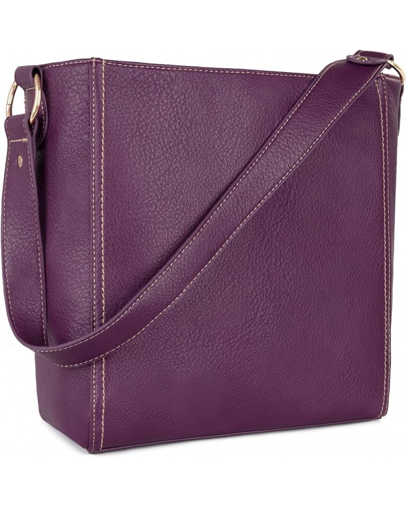 Purses for Women Shoulder Purses and Handbags Hobo Bags for Women B Purple $14.00 Hobo Bags