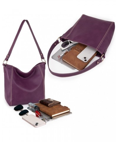 Purses for Women Shoulder Purses and Handbags Hobo Bags for Women B Purple $14.00 Hobo Bags