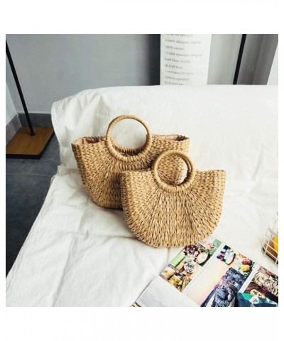 Women Summer Beach Bag, Straw Handbag Top Handle Big Capacity Travel Tote Purse Hand Woven Straw Large Hobo Bag With Scarves ...