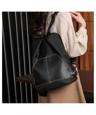 Women Leather Backpacks Bags For Womens Female Shoulder Bag women Womens Travel Bagpack 13*12*6inch Black $32.09 Backpacks