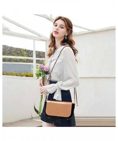 Sage Side Crossbody Purse, PU Leather, Crossbody Flap Shoulder Bag, Travel Crossbody Women Apricot $22.39 Crossbody Bags