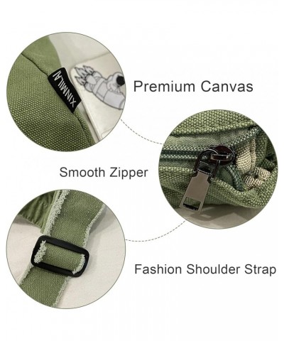 Womens Canvas Hobo Bags Purses Large Shoulder Bags Casual Crossbody Bags Satchel Bag Messenger Bag Shopping Traveling Khaki $...